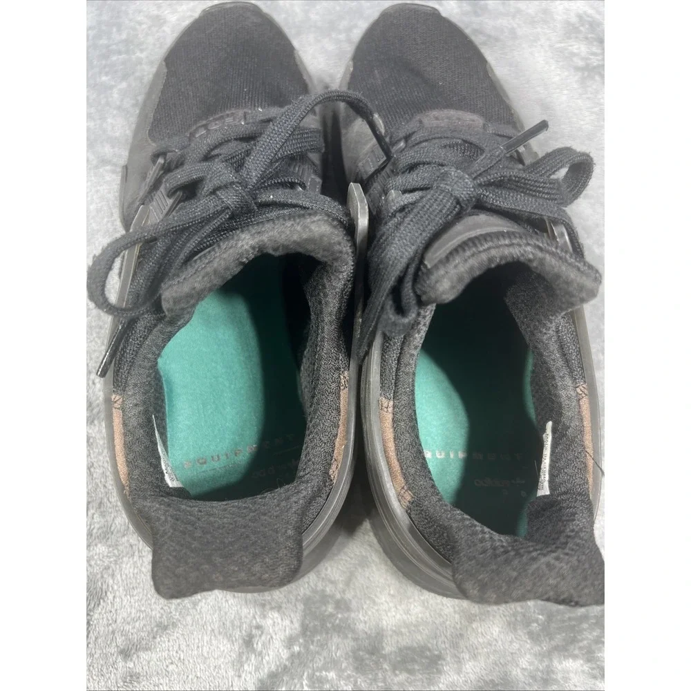 Adidas EQT Support Adv Mens 8.5 Black Athletic Running Shoes Sneakers Colorblock
